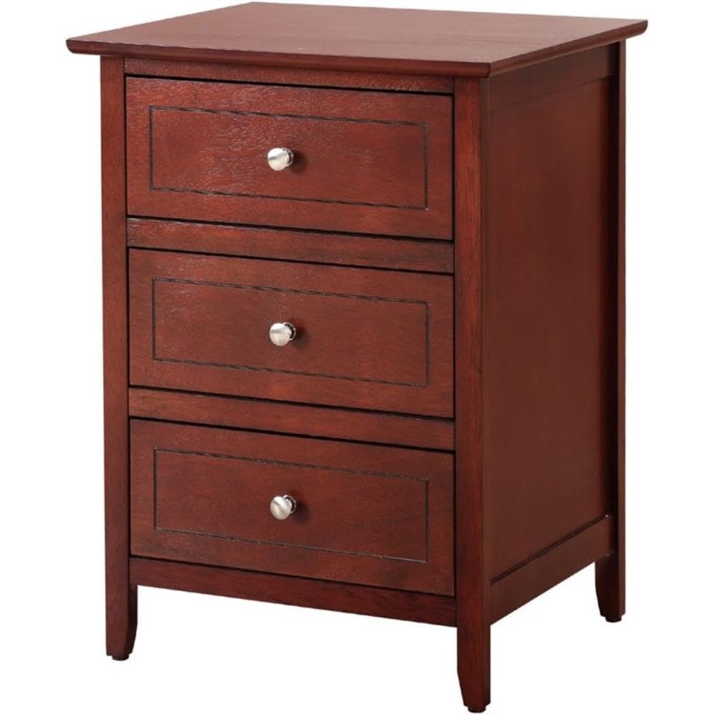 3-Drawer Solid Wood Nightstand T662962