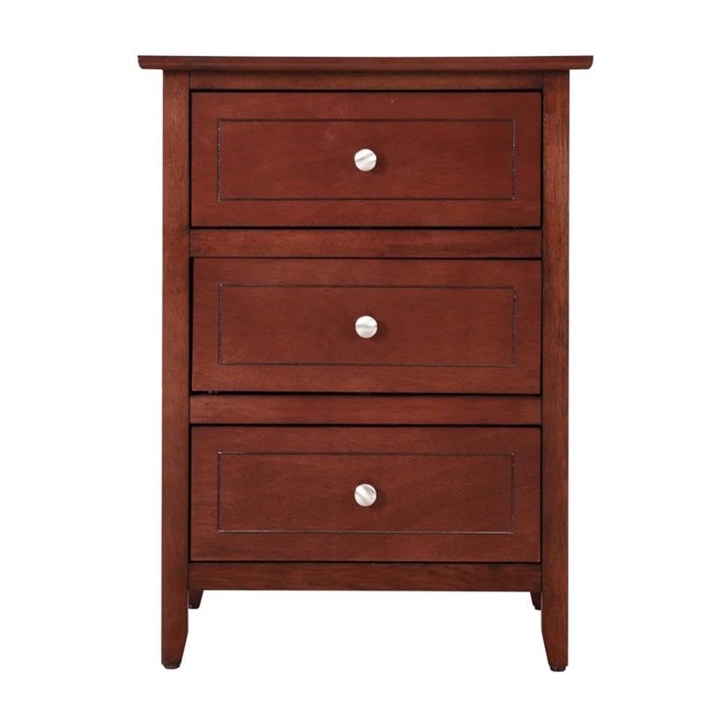 3-Drawer Solid Wood Nightstand T662962