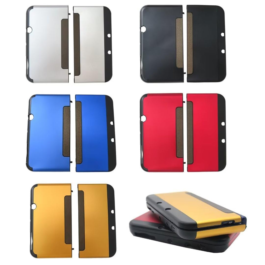 Black Aluminum Plastic Protective Hard Shell Case for New 3DS XL LL O8576