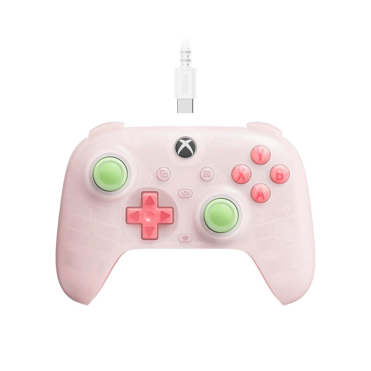 Wired Controller with RGB Lighting, Hall Effect Joysticks and Triggers, Translucent Pink S687