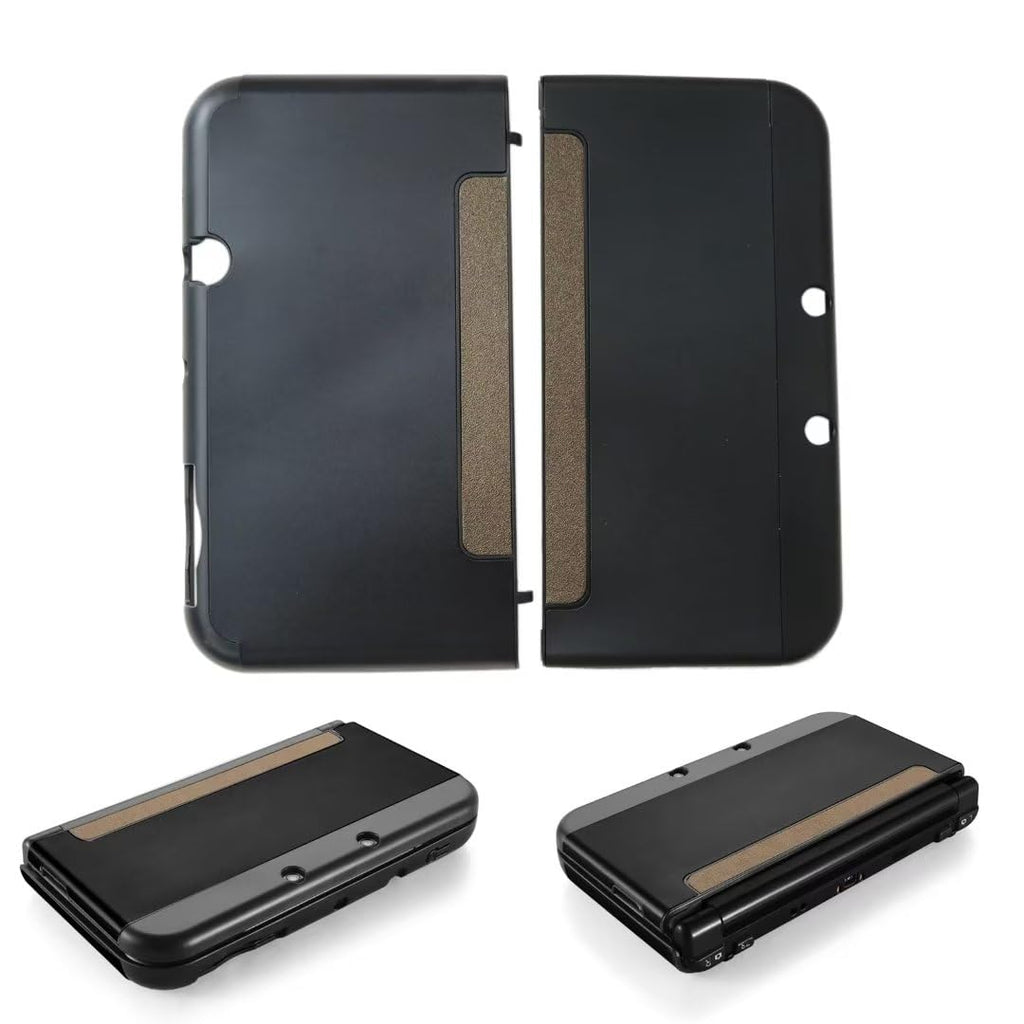 Black Aluminum Plastic Protective Hard Shell Case for New 3DS XL LL O8576