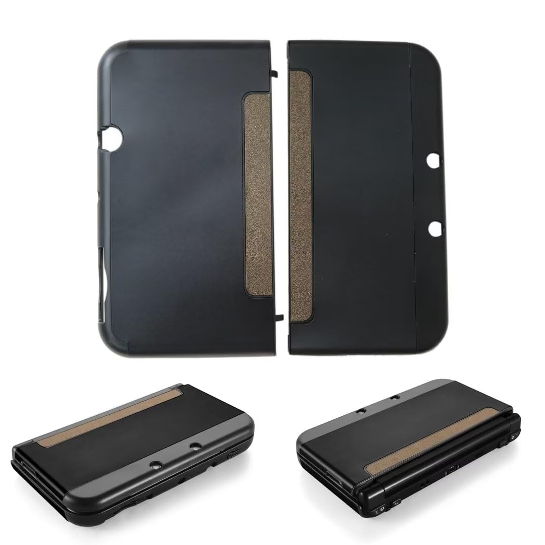 Black Aluminum Plastic Protective Hard Shell Case for New 3DS XL LL O8576