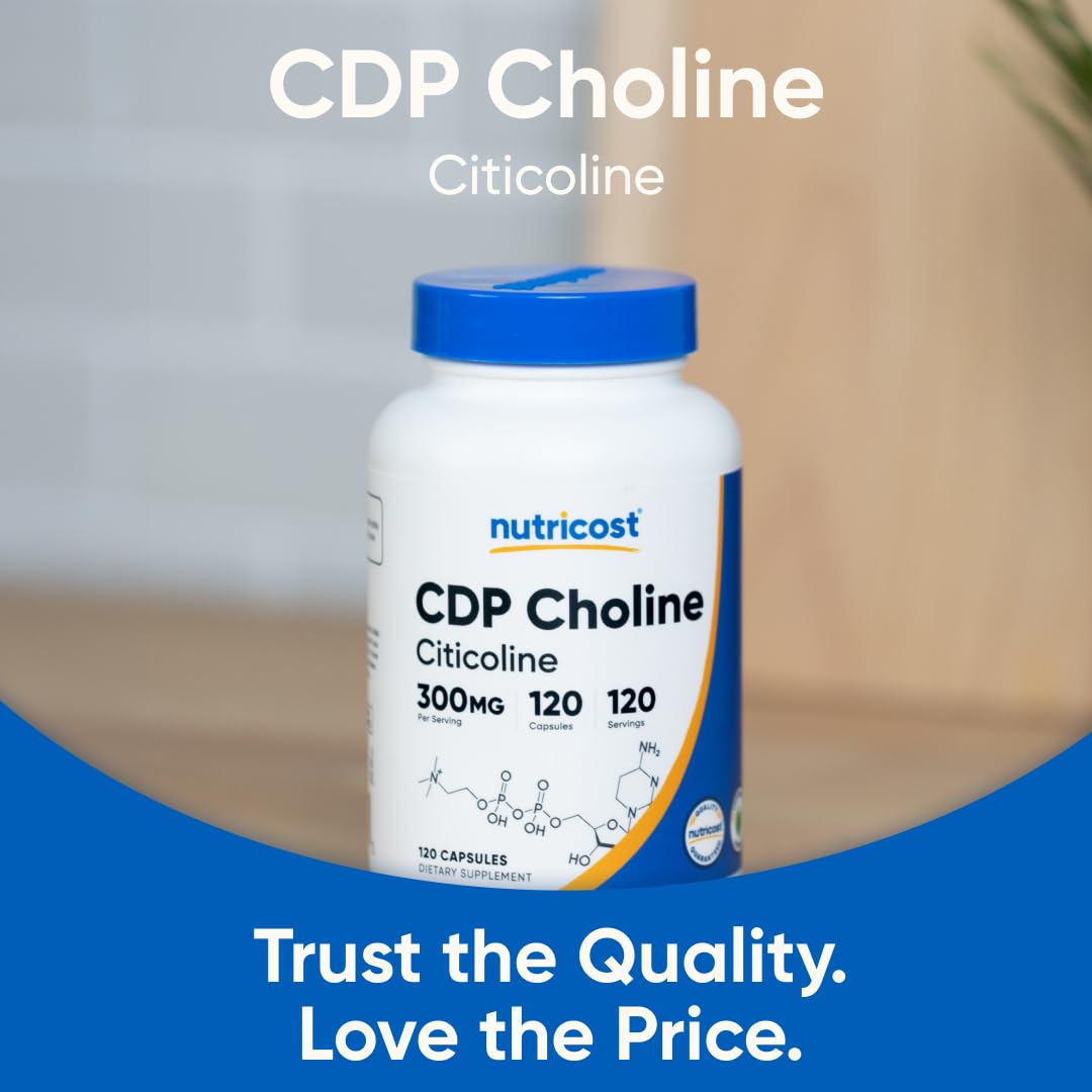 CDP Choline 300mg 120 Vegetarian Capsules K24865