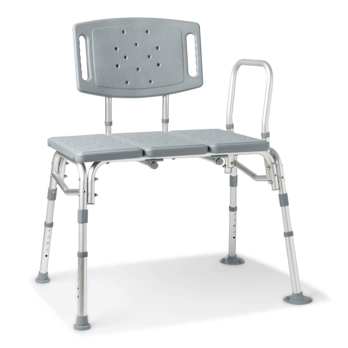 Bariatric Tub Transfer Bench with Anti-Slip Suction Feet 500lb Weight Capacity B906