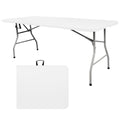 6FT Plastic Folding Table with Lock and Handle L613