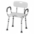 Bath & Shower Seat with U-Shaped Cutout, Padded Removable Arms & Back Z206