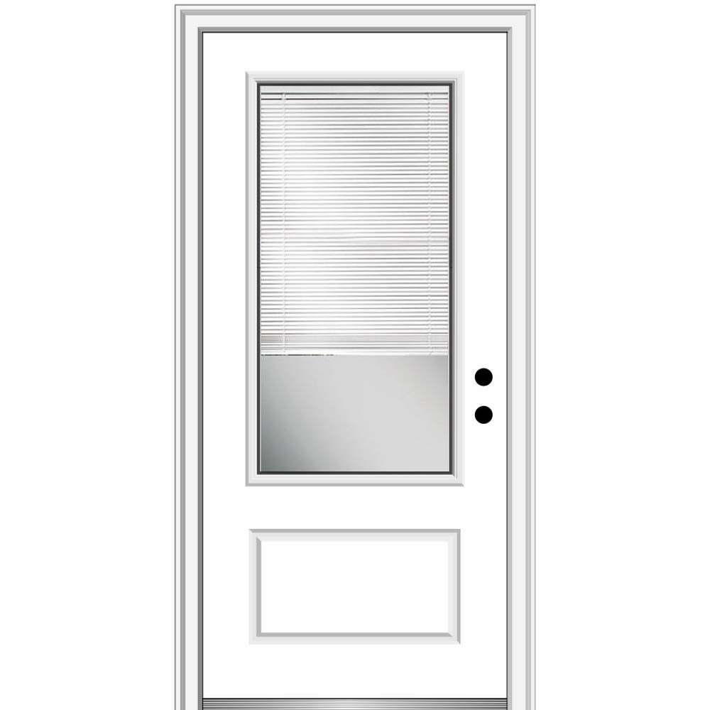 Primed Fiberglass Prehung Door 36" x 80" K1079