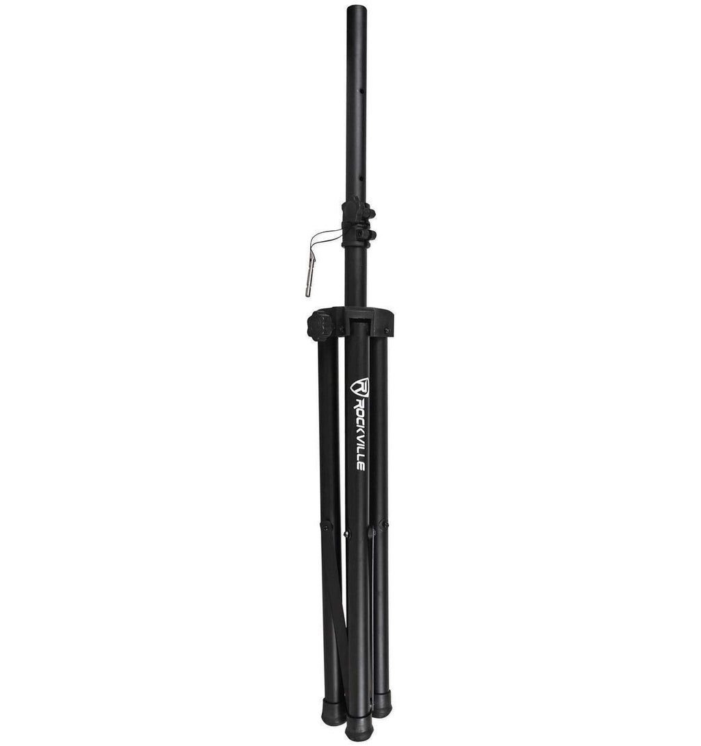 Black Tripod Speaker Stands Pair with Carrying Case L677