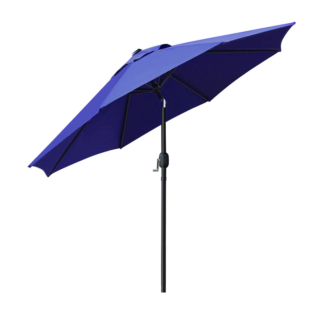 9' Patio Umbrella with 8 Ribs Navy Blue Y7050