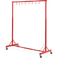 Adjustable Height 66 lbs Capacity Painting Rack with 8 Hooks and 4 Swiveling Wheels K764697
