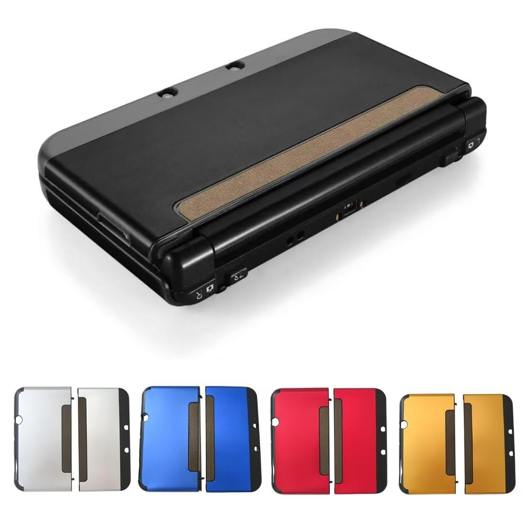 Black Aluminum Plastic Protective Hard Shell Case for New 3DS XL LL O8576