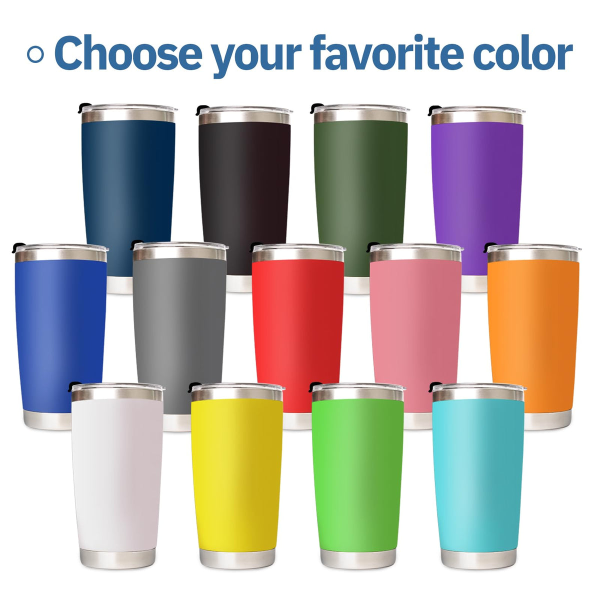 20 Oz Custom Tumbler with Lid E61840