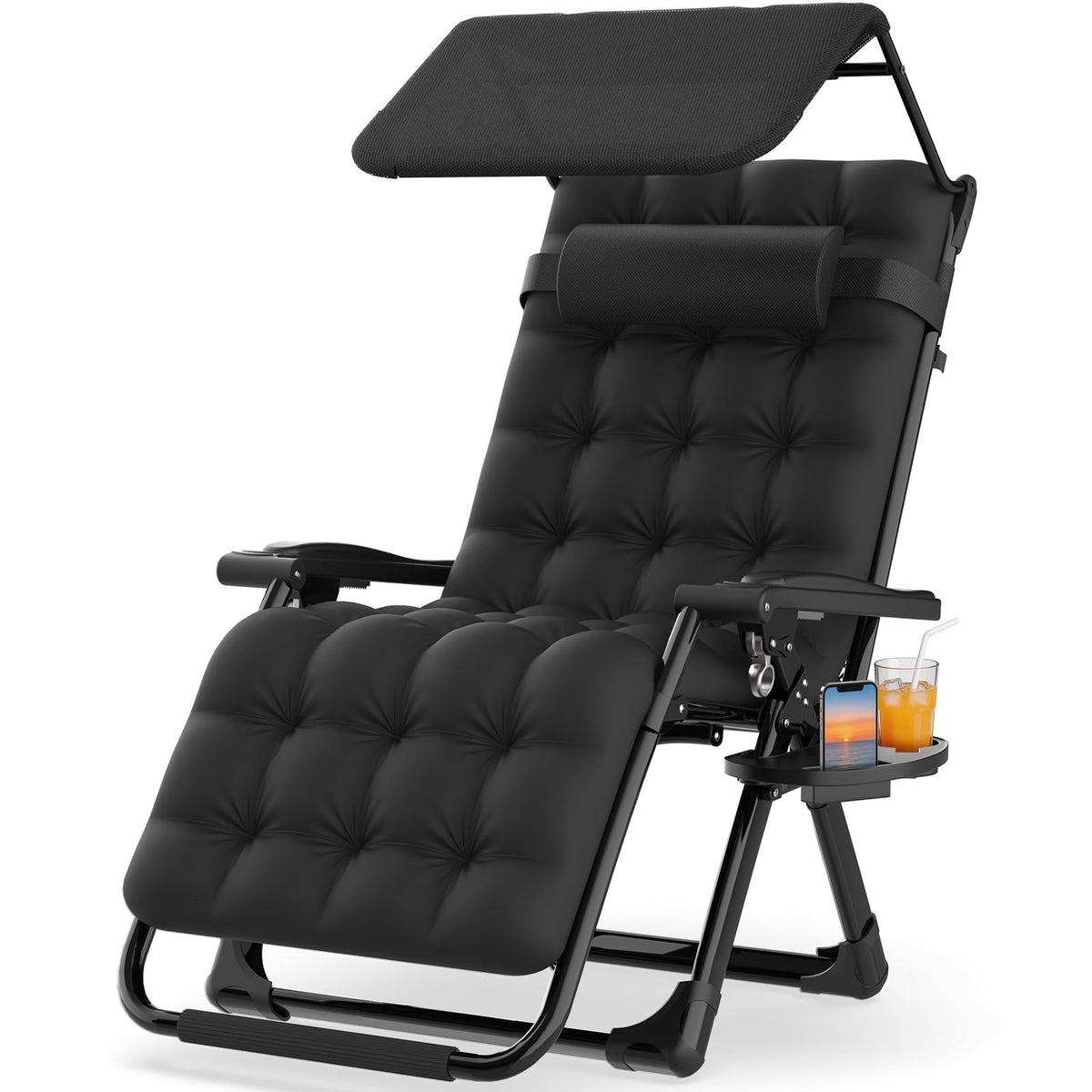 Zero Gravity Reclining Camping Chair with Canopy A3381