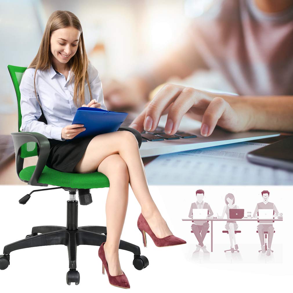 Ergonomic Mid-Back Swivel Office Chair K130421