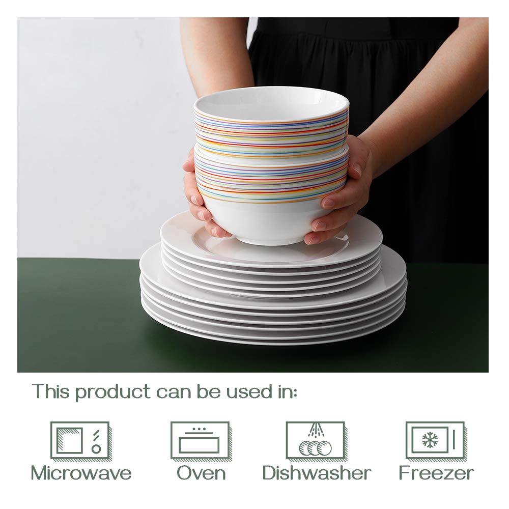 5.8" 30 Ounces Ceramic Bowls Set of 4 L988
