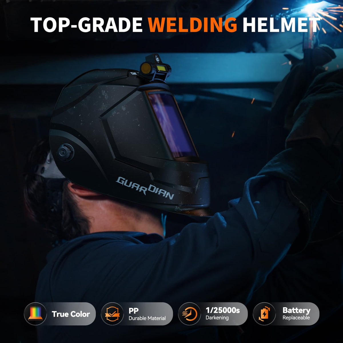 Auto Darkening Welding Helmet with Light U3195
