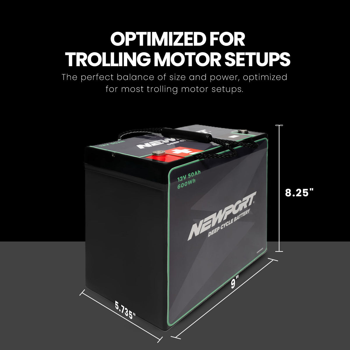 12V50Ah Deep Cycle Sealed AGM Marine Battery T5171