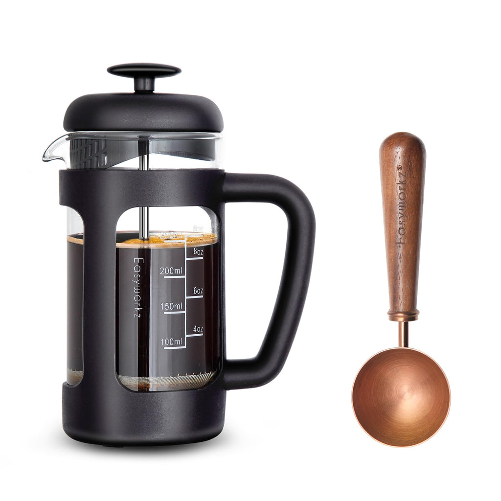12 oz French Press Coffee Tea Maker with Measuring Coffee Spoon M234211