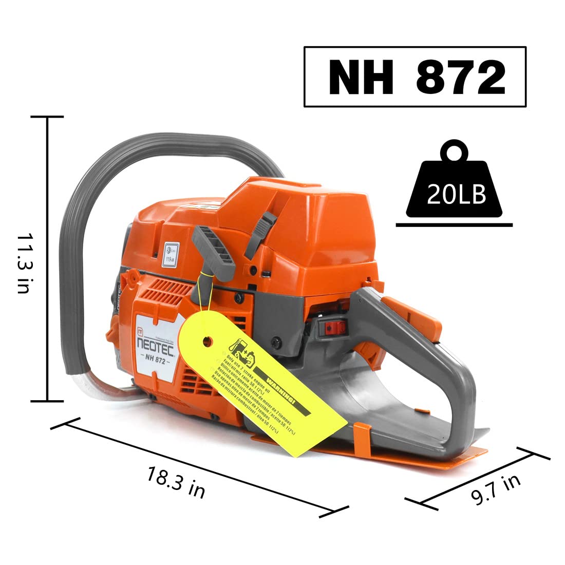 24 Inch 71cc Gas Powered Chainsaw Y7862