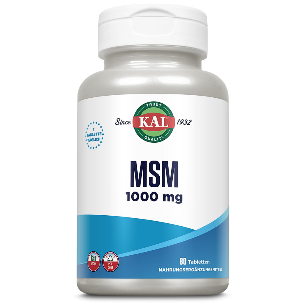 MSM Tablets 1000 Mg 80 Count G379