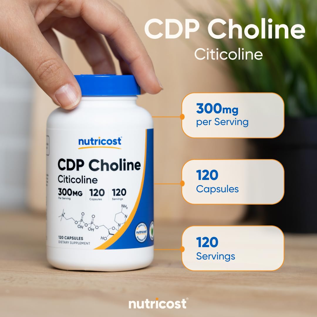 CDP Choline 300mg 120 Vegetarian Capsules K24865