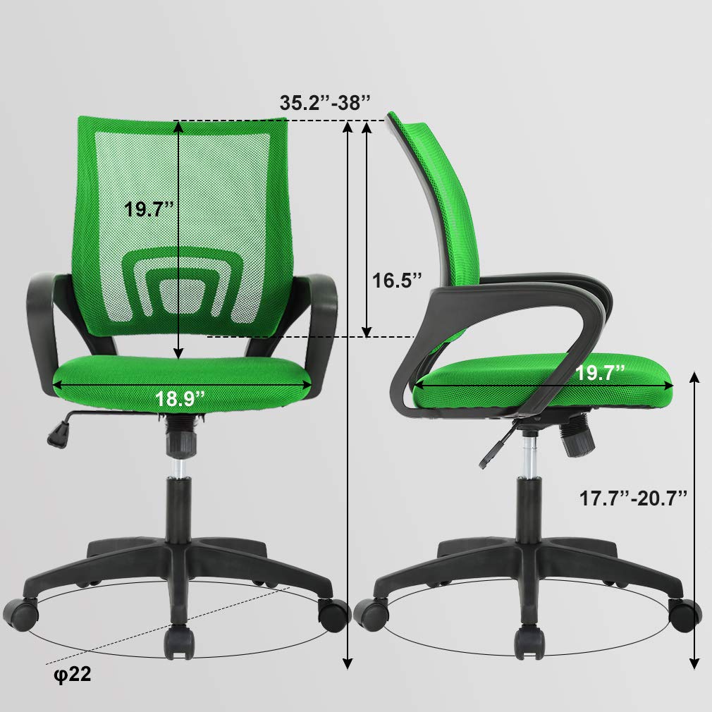 Ergonomic Mid-Back Swivel Office Chair K130421