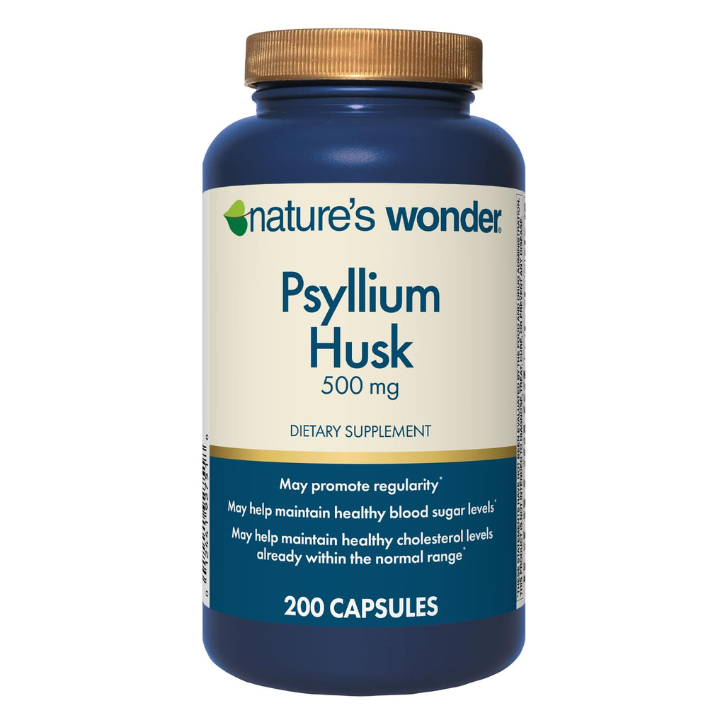 Psyllium Husk 500 mg Capsules 200 Count T44463