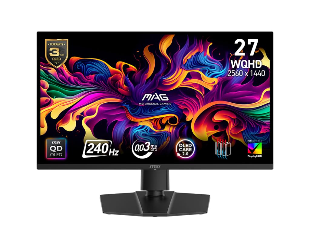 26.5 Inch WQHD 240Hz QD-OLED Gaming Monitor V442040