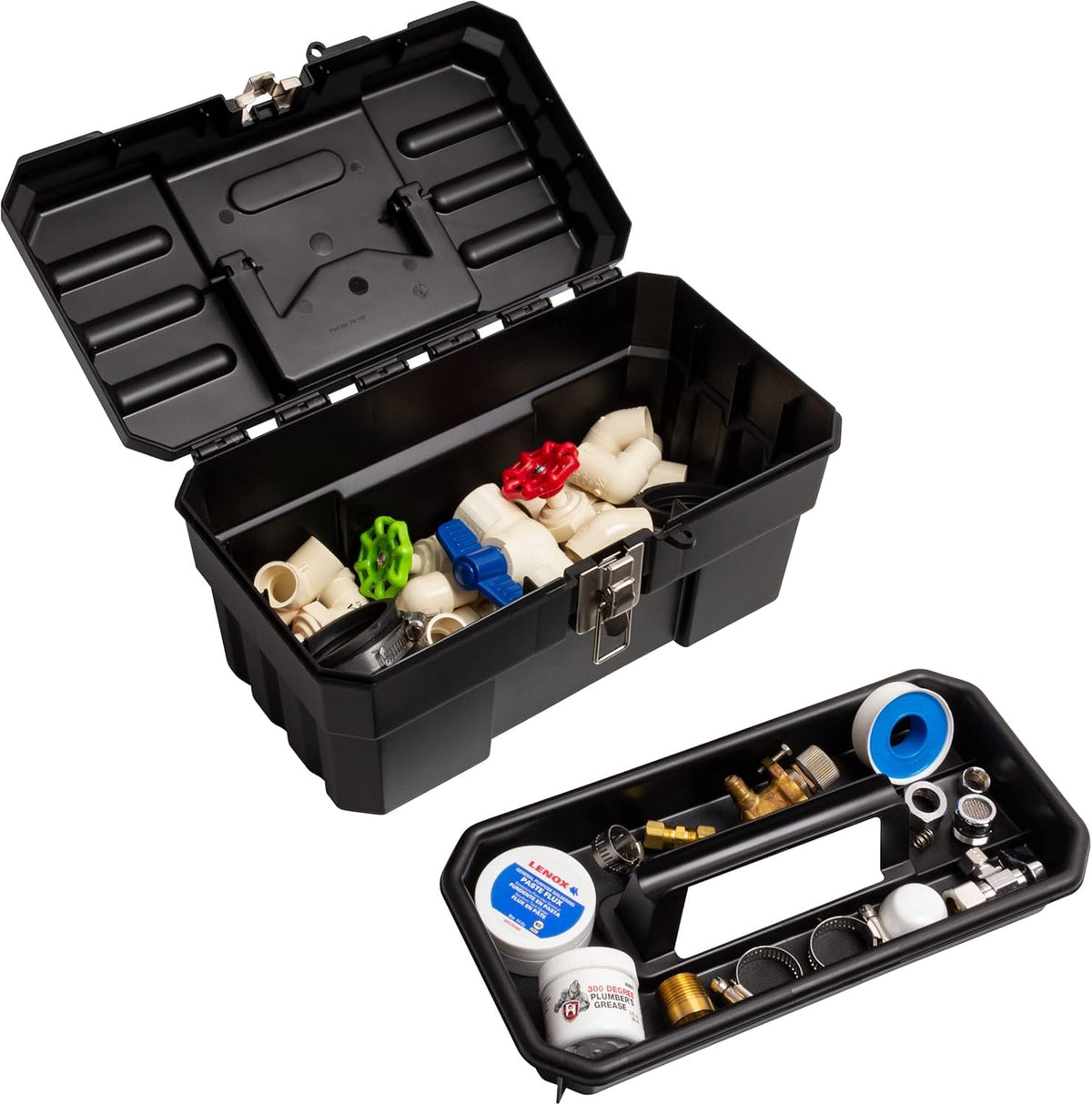 14-Inch Plastic Toolbox with Removable Tray U849