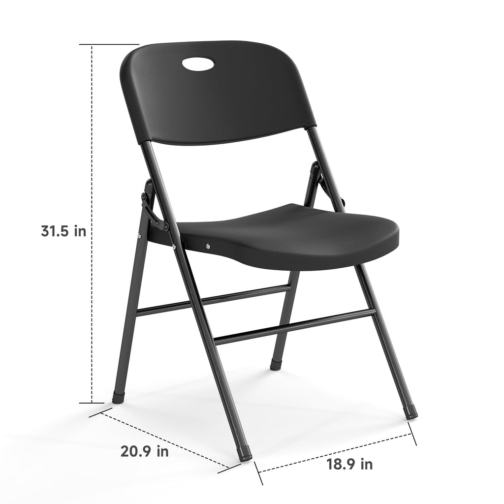 10 Pack Black Heavy Duty Folding Chair E720