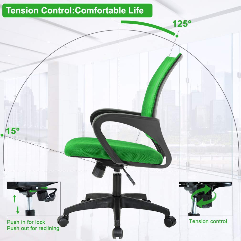Ergonomic Mid-Back Swivel Office Chair K130421