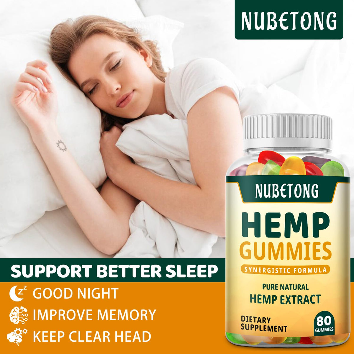 Hemp Gummies High Potency Organic Edible Supplement H60170