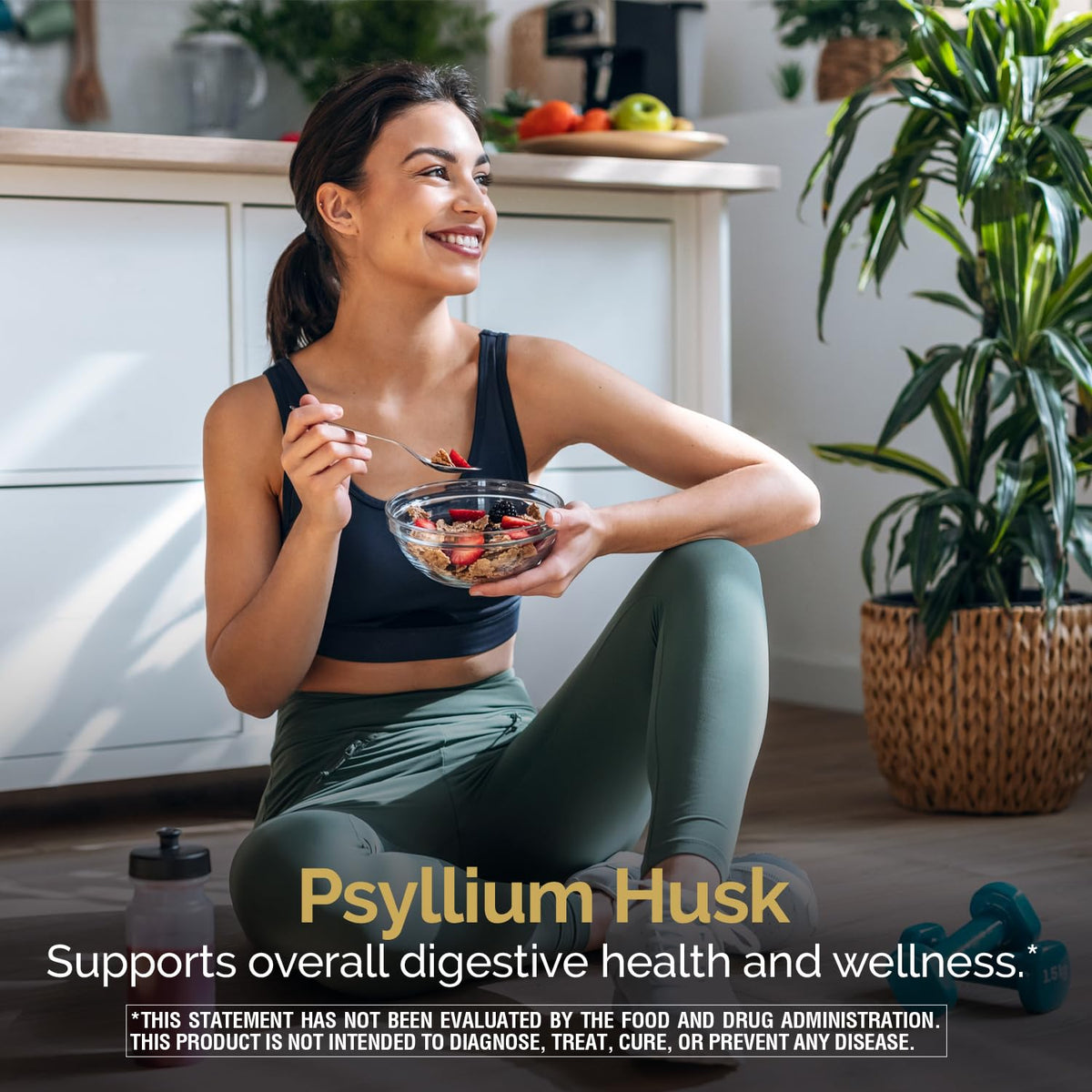 Psyllium Husk 500 mg Capsules 200 Count T44463