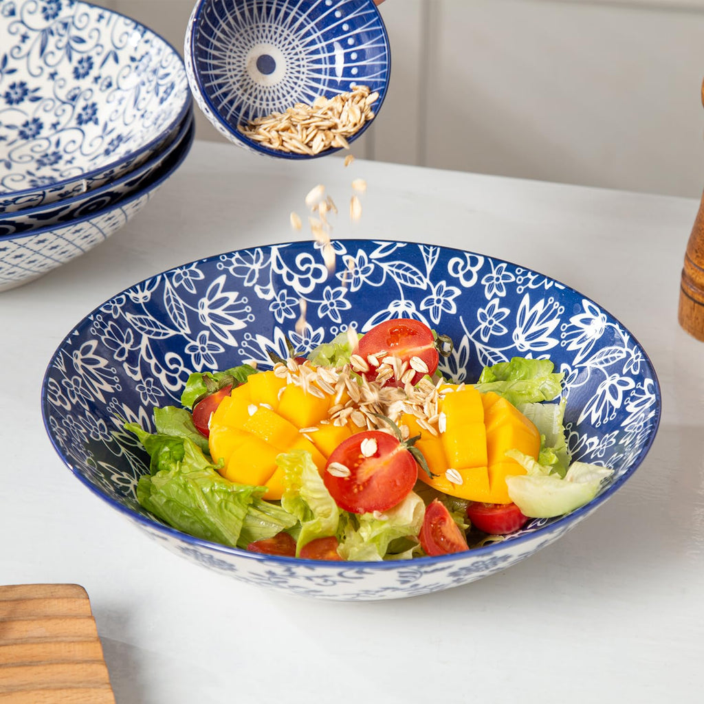40 Oz Ceramic Pasta Bowls Set of 4 U291