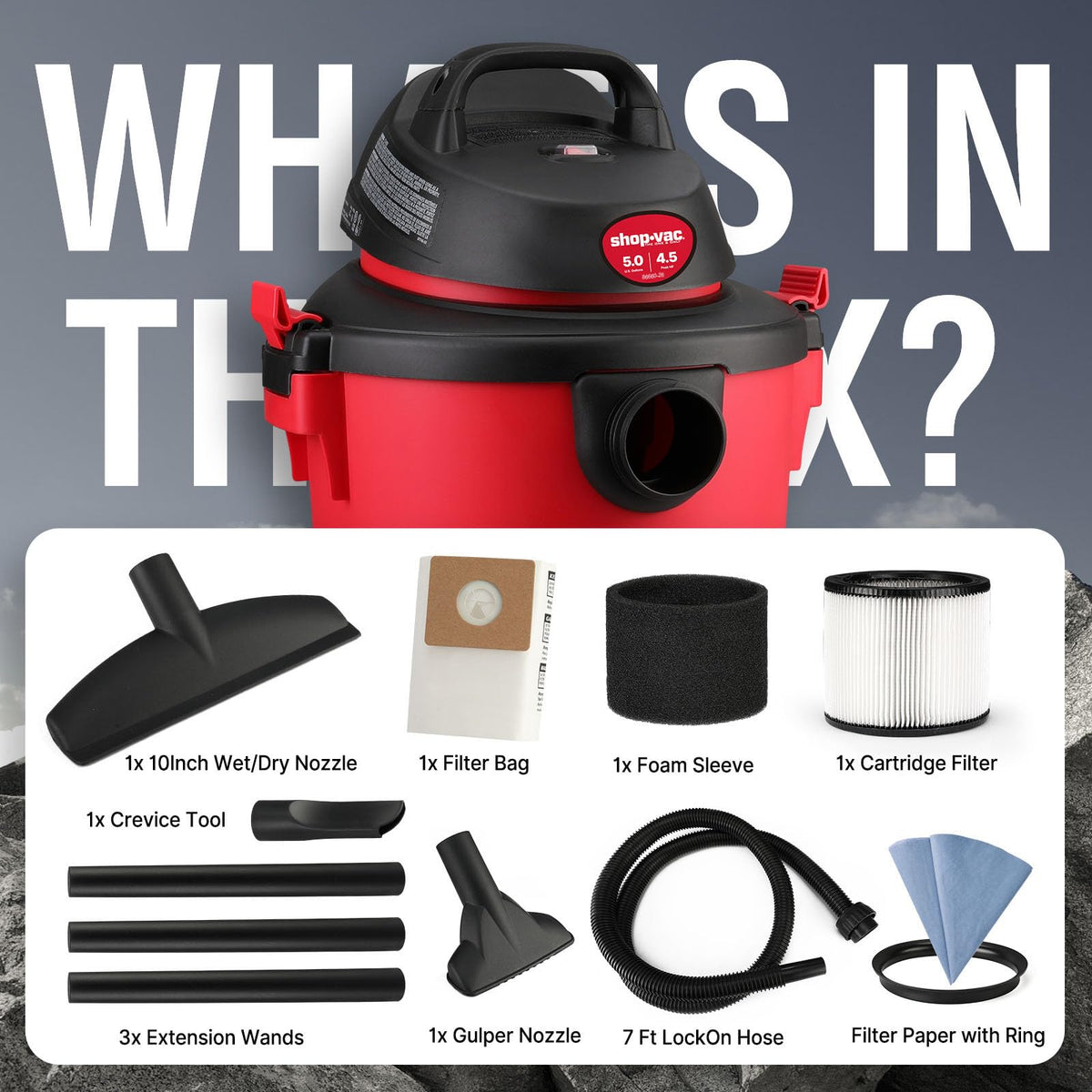 5 Gallon Wet/Dry Vacuum with Blower I9090