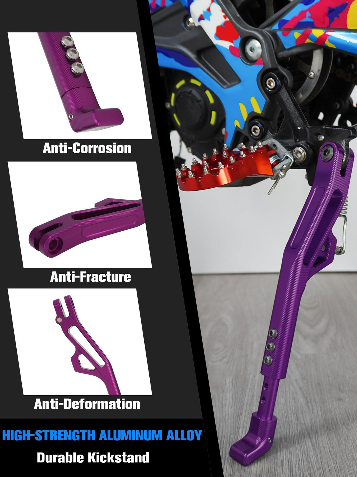 Adjustable CNC Kickstand for Electric Dirt Bike B98932