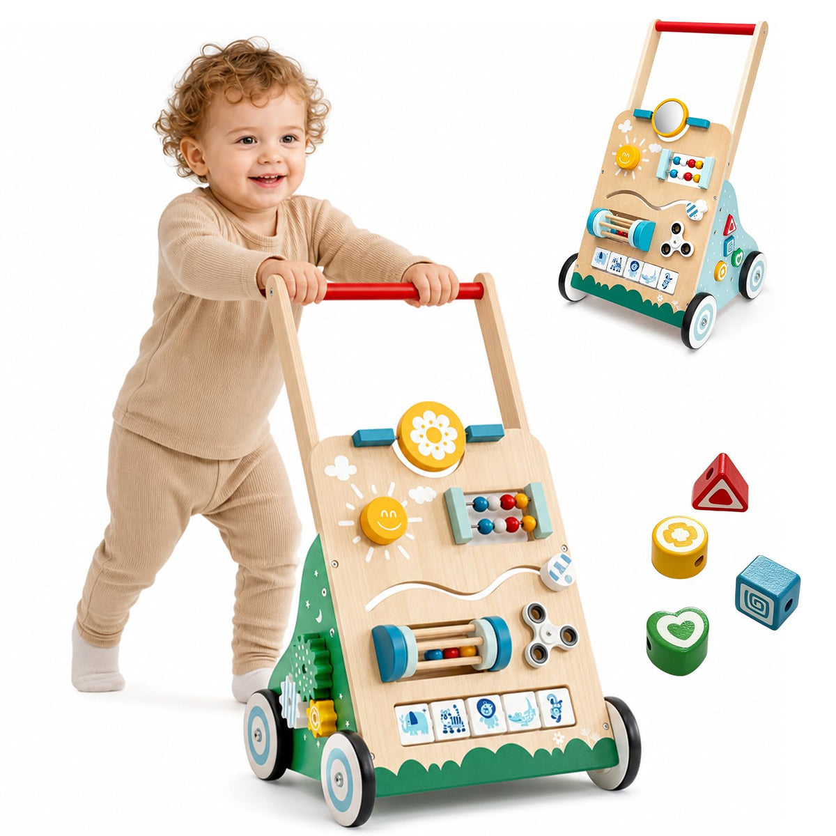 Wooden Baby Walker F7621