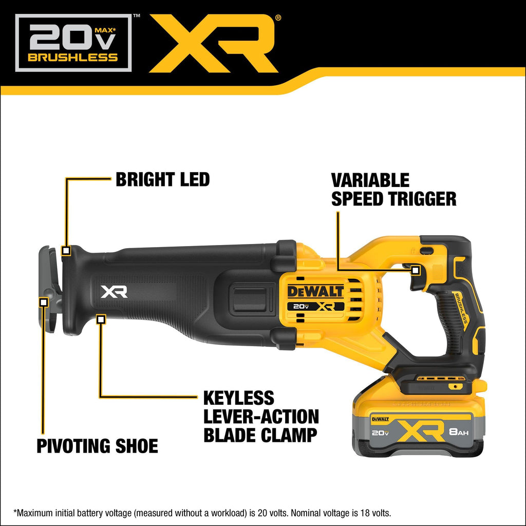 Cordless Reciprocating Saw Kit with Battery and Charger T53095