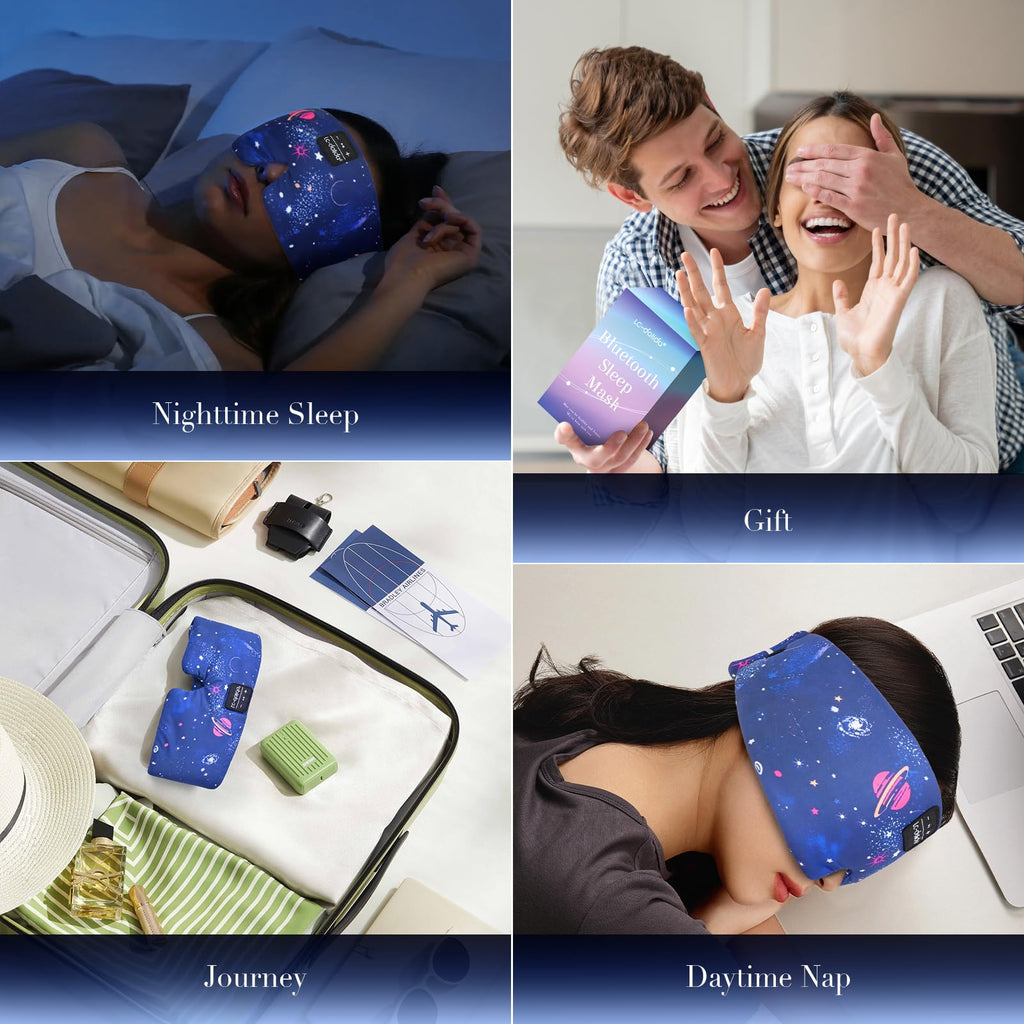 Sleep Mask with Bluetooth Headphones and Silk Sleep Mask Z939507