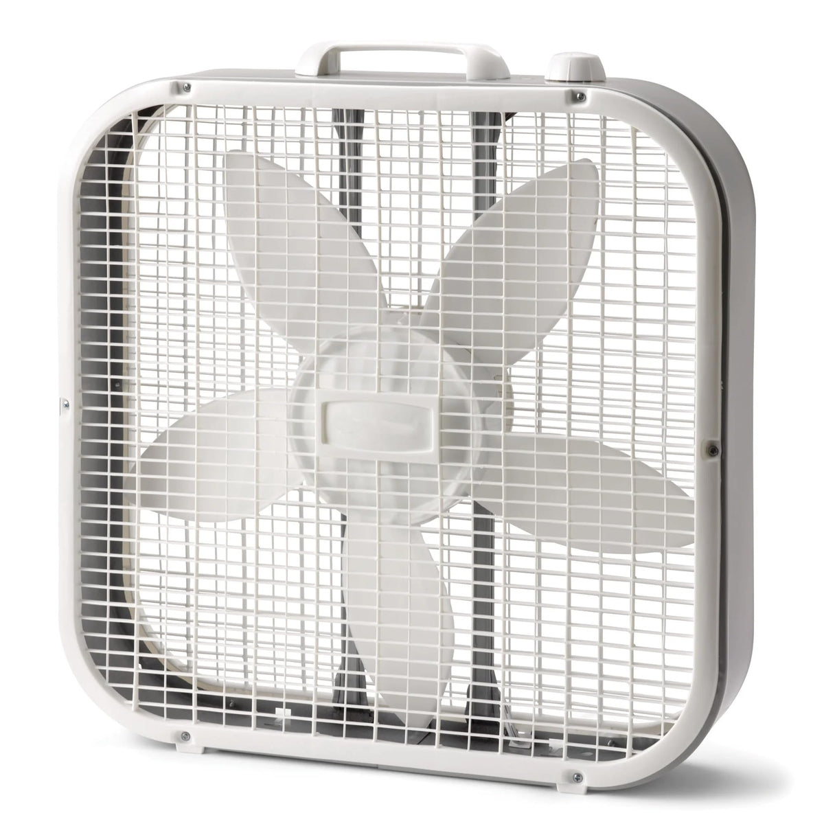 20" 3 Speeds White Portable Floor Fan W405