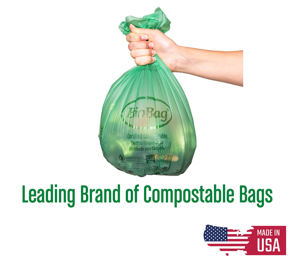 2.6 Gallon Compostable Food Scrap Bags 100 Count W72170