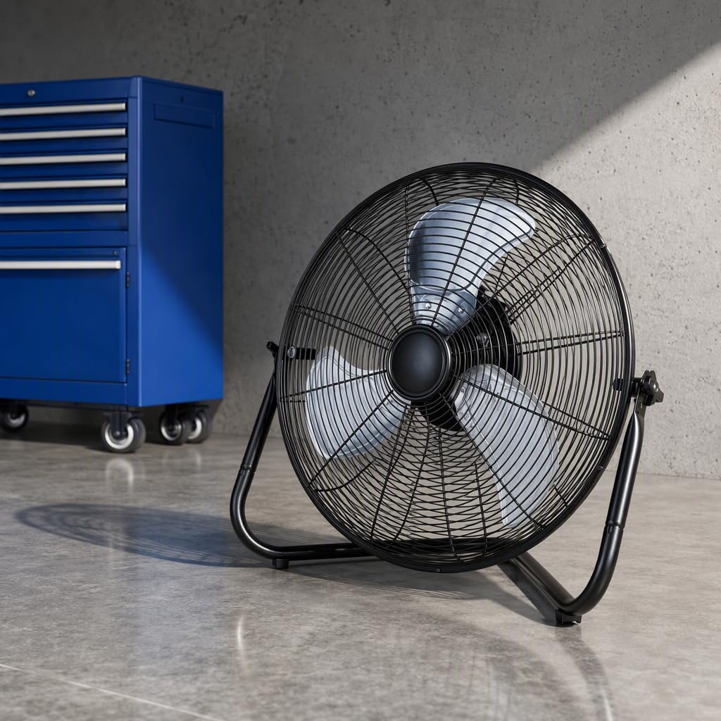 20" 3-Speed Metal Floor Fan 4-Pack Q16656