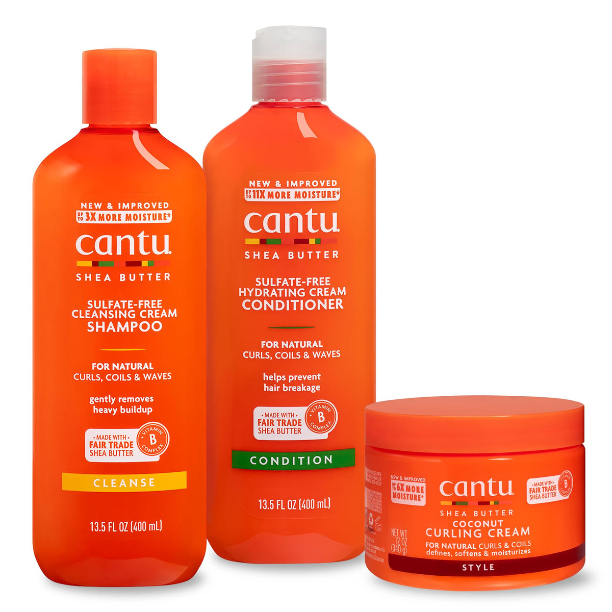 Sulfate-Free Shampoo, Conditioner & Coconut Curling Cream 3 Piece Set N898201
