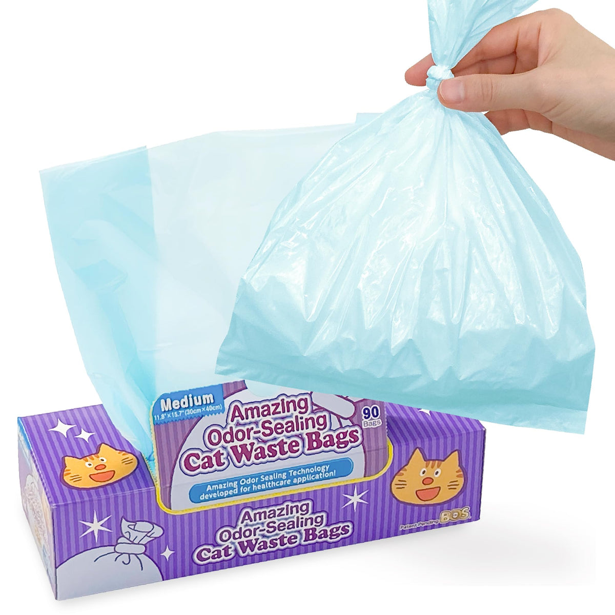 Unscented Cat Waste Disposal Bags 90 Count P9026