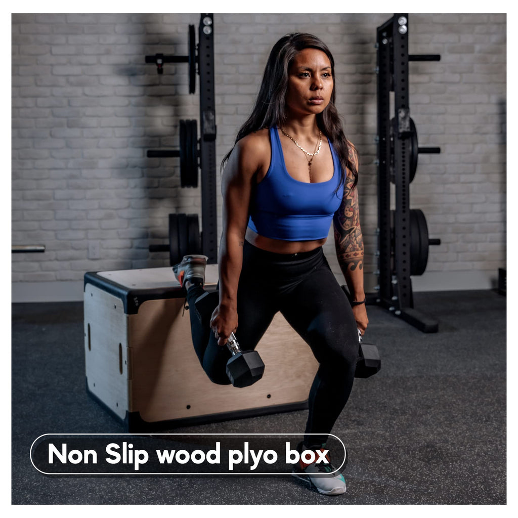 3 in 1 Foam and Wood Plyometric Box I539