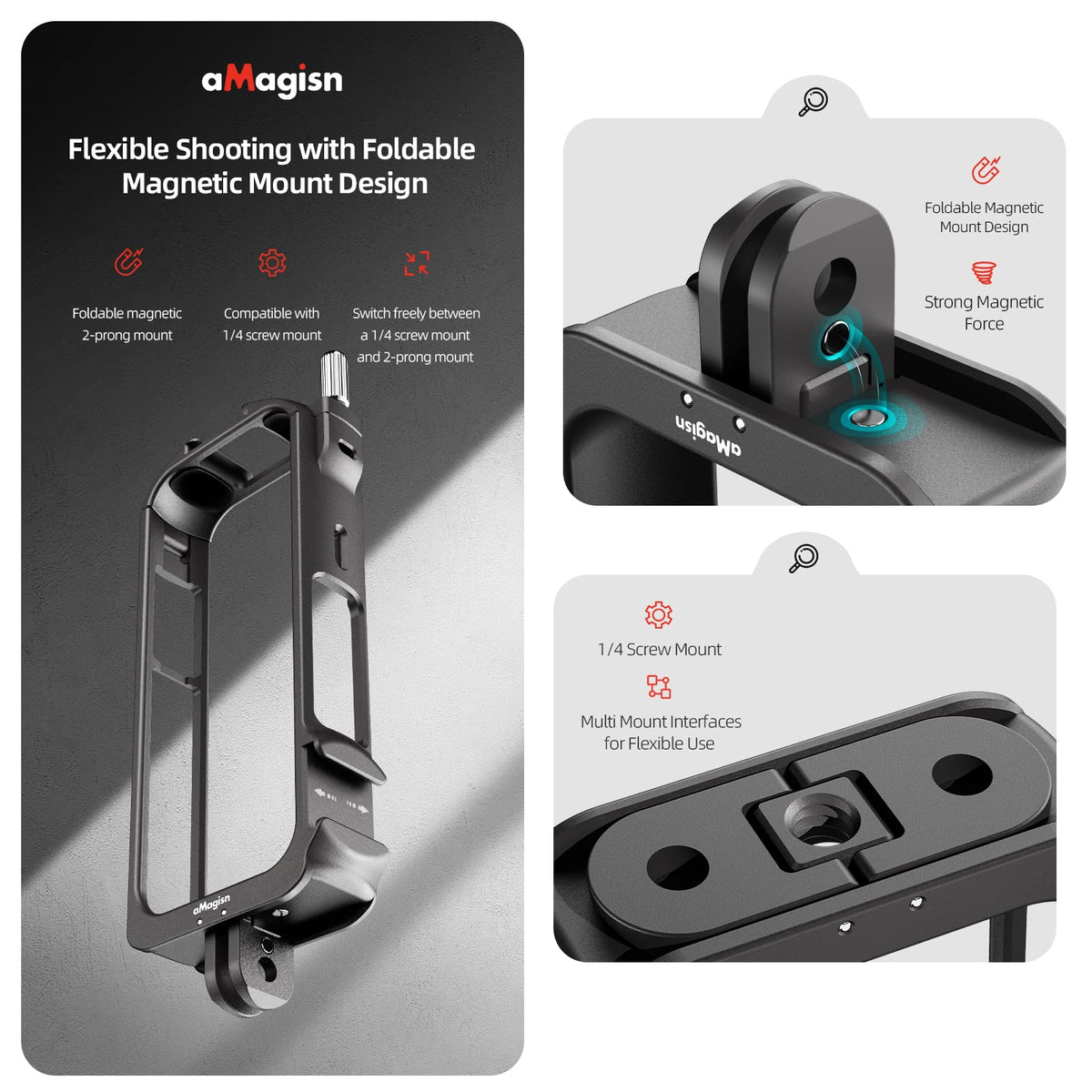 Aluminium Protective Cage with Lens Guards and Screen Protector F13683
