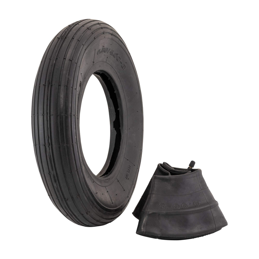 4.80/4.00-8" Ribbed Tread Pneumatic Tire and Inner Tube Set X365840