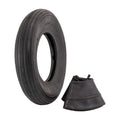 4.80/4.00-8" Ribbed Tread Pneumatic Tire and Inner Tube Set X365840