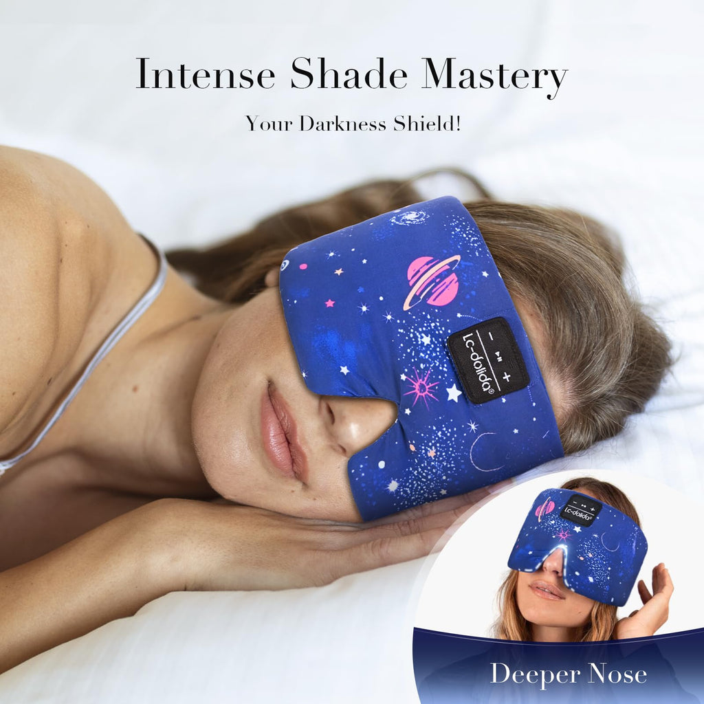 Sleep Mask with Bluetooth Headphones and Silk Sleep Mask Z939507