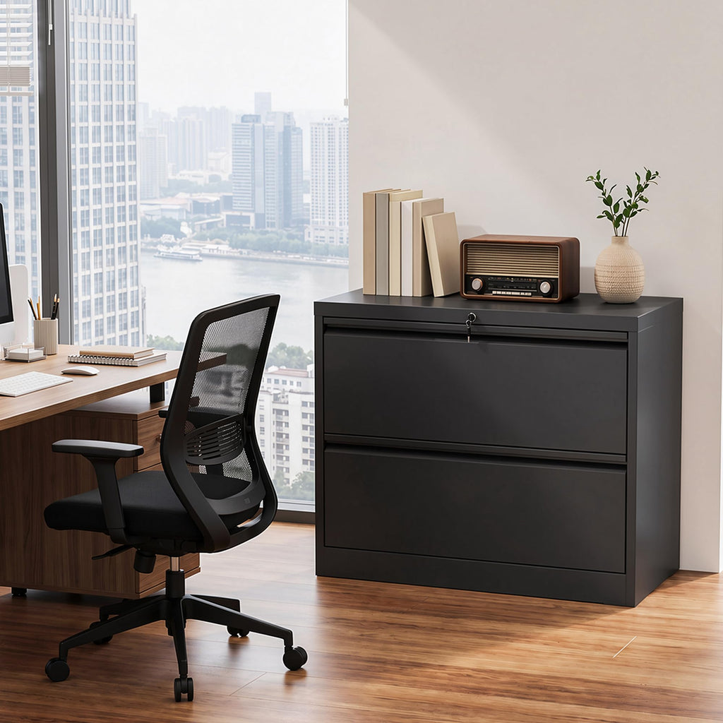 2 Drawer Metal File Cabinet with Lock Q20499